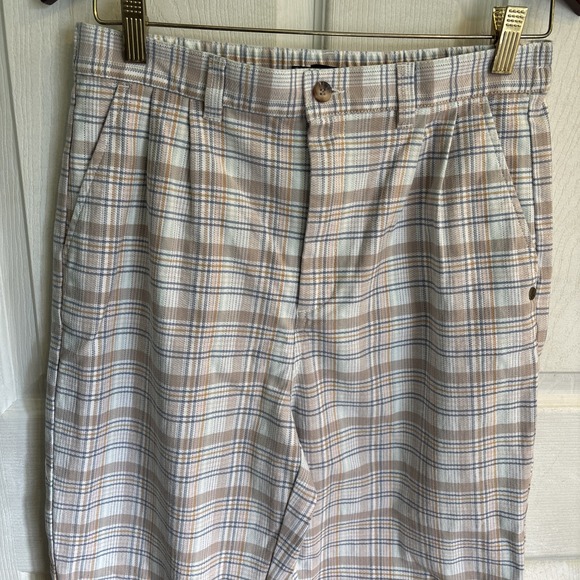 Volcom Women's Classy  Highrise Ankle Fit Plaid Pant, Size 28 - Picture 1 of 16